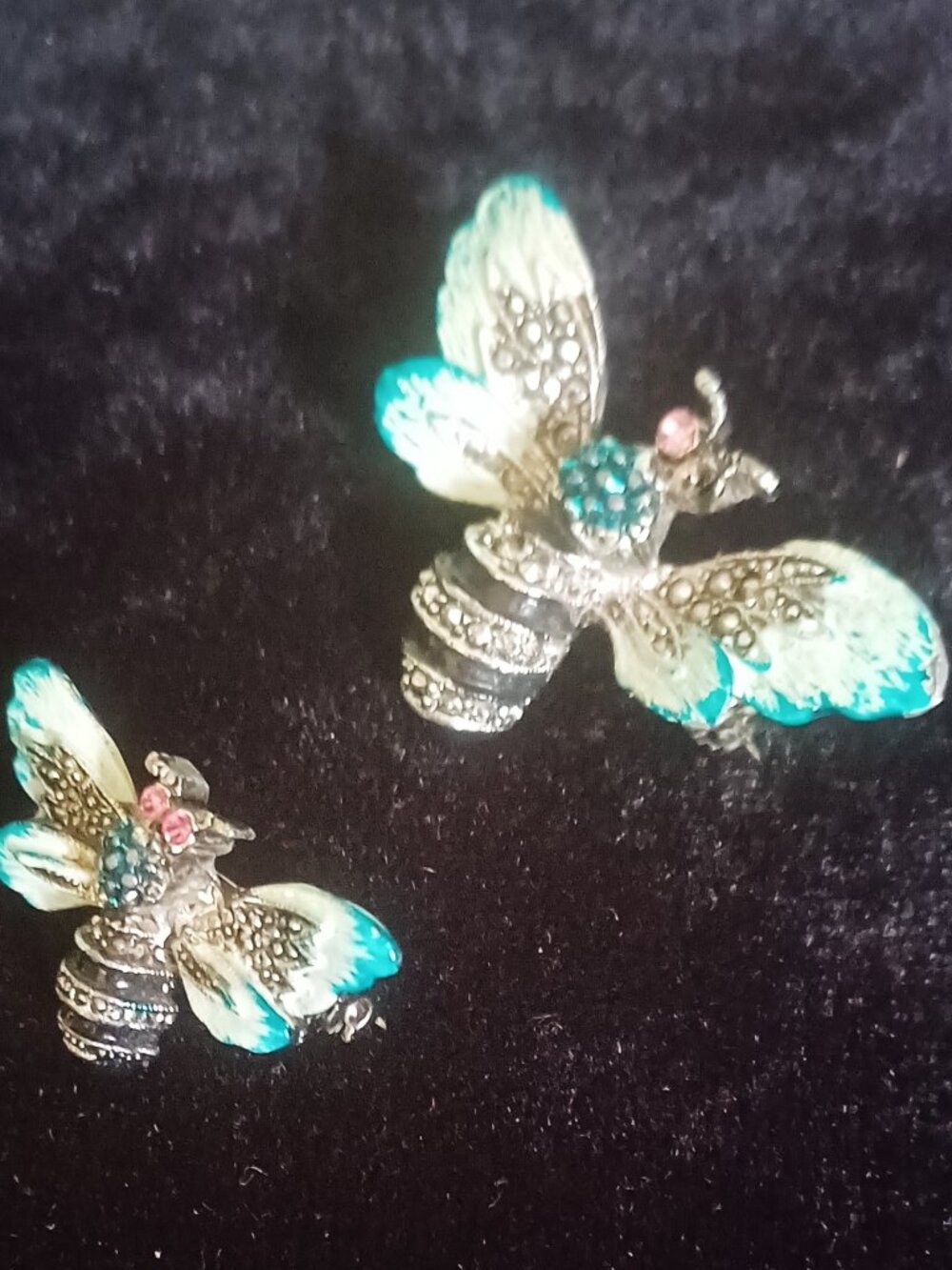2 Busy Bees Brooches